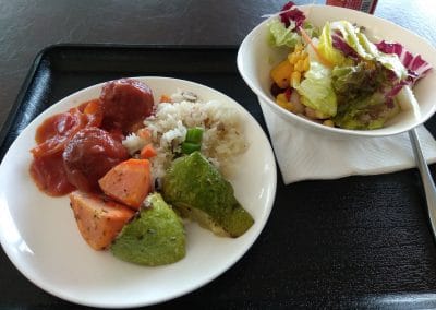 Food from buffet