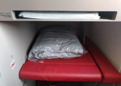 Foot Rest & Magazine Storage on Hong Kong Airlines A350